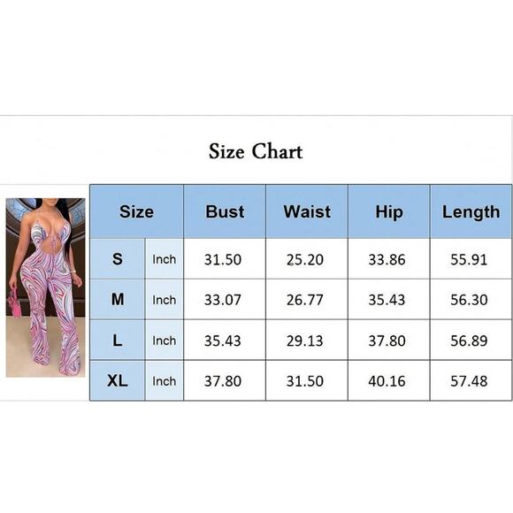 Remelon Spaghetti Strap Halter Tie Dye Print Cut Out Jumpsuit NWOT size large - Picture 4 of 6